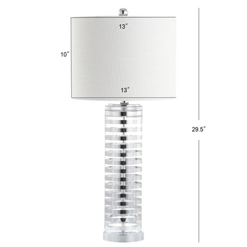 Thompson 29.5" Glass LED Table Lamp - JONATHAN Y